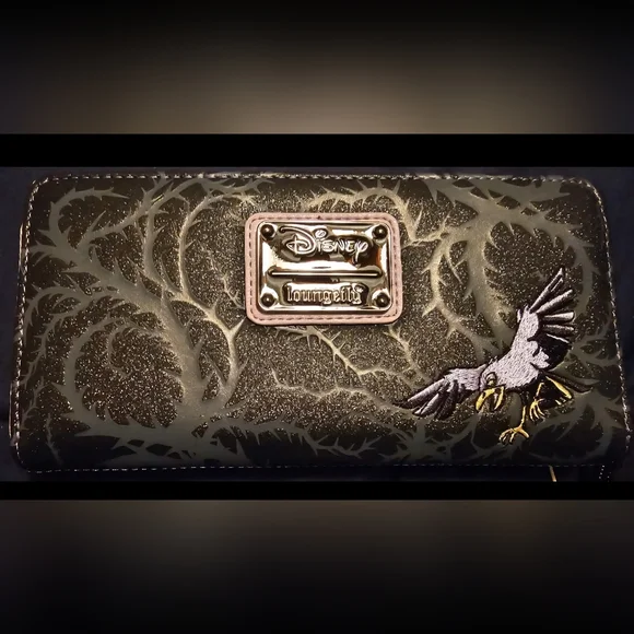 NWT Loungefly Disney Villain Scenes Maleficent Zip Around Wallet - Picture 2 of 8